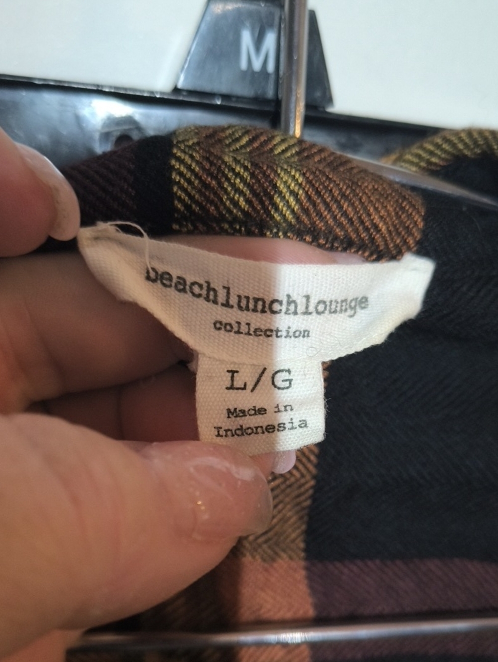 beachlunchlounge Plaid Shirt Jacket in Brown, Black & Yellow Accent